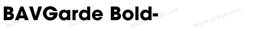 BAVGarde Bold字体转换